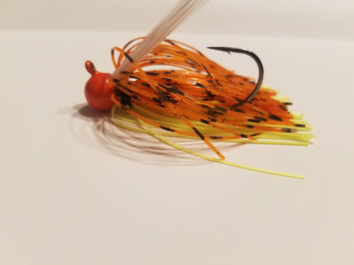 Ball Head Weedless Jig ( Sizes 1/2 oz, 9/16 oz & 5/8 oz) - Crawfish Patterns - Fireball Outdoor Products