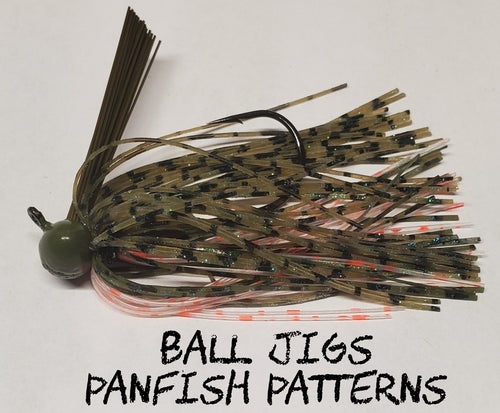 Ball Head Weedless Jig ( Sizes 5/16 oz, 3/8 oz & 7/16 oz) - Panfish Patterns - Fireball Outdoor Products