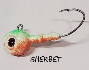 Fire Eye Jig - Sz 1 Hook - Sizes 1/16oz, 3/32oz & 1/8oz - Fireball Outdoor Products