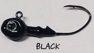 Fire Eye Jig - Sz 1/0 - Sizes 1/16oz, 3/32oz & 1/8z - Fireball Outdoor Products