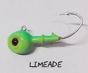 Fire Eye Jig - Sz 1/0 - Sizes 1/16oz, 3/32oz & 1/8z - Fireball Outdoor Products