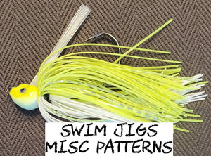 "TORCH" Series Grass Jigs - Misc Patterns - Fireball Outdoor Products