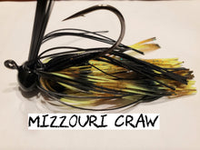 Load image into Gallery viewer, Football Jigs - Crayfish Patterns -Sizes: 1/4oz, 3/8oz, 1/2oz