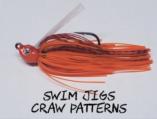 Swim Jigs- Crayfish Patterns
