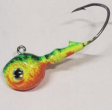 Load image into Gallery viewer, Fire Eye Jig- Sz 3/0 Hook- Sizes 1/4 oz &amp; 3/8oz